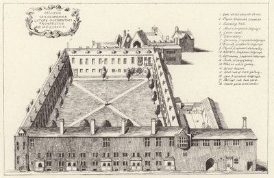 Vue aérienne du Gresham College dans la ville de Londres - English School