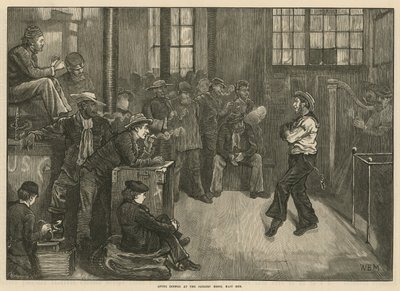 Après le dîner à la Maison des Marins, East End, Londres - English School