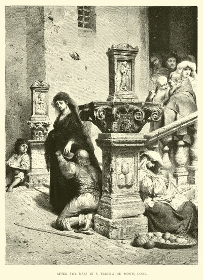 Après la messe à S Trinita de Monti, Rome - English School