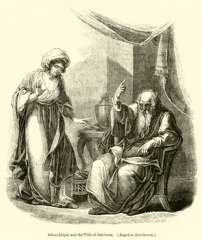 Ahijah et la femme de Jéroboam, Angelica Kaufmann - English School