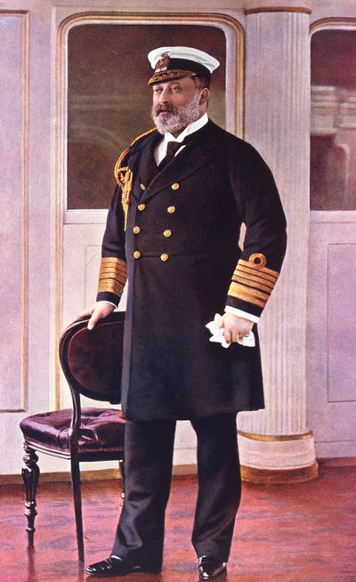 Albert Edward Prince de Galles, amiral honoraire de la flotte, 1898 - English School