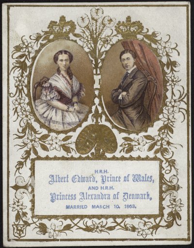 Albert Edward, Prince de Galles, et la Princesse Alexandra de Danemark - English School