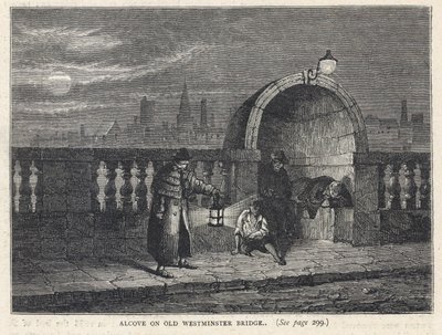 Alcôve sur le pont de Westminster - English School