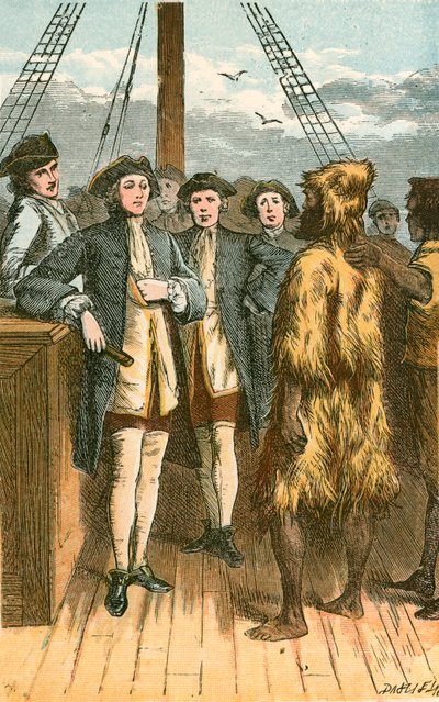 Alexander Selkirk ramené à bord - English School
