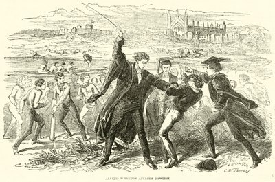 Alfred Wharton attaque Dawlish - English School