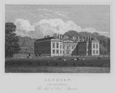 Althorp, Northamptonshire, le siège du comte Spencer - English School