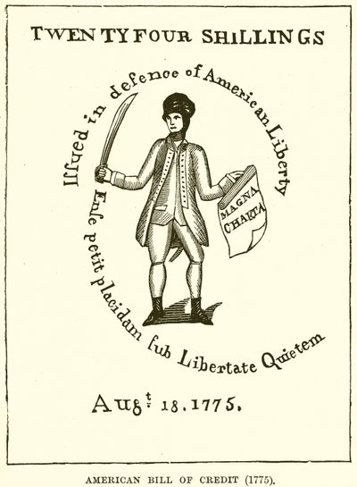 Billet de crédit américain (1775) - English School