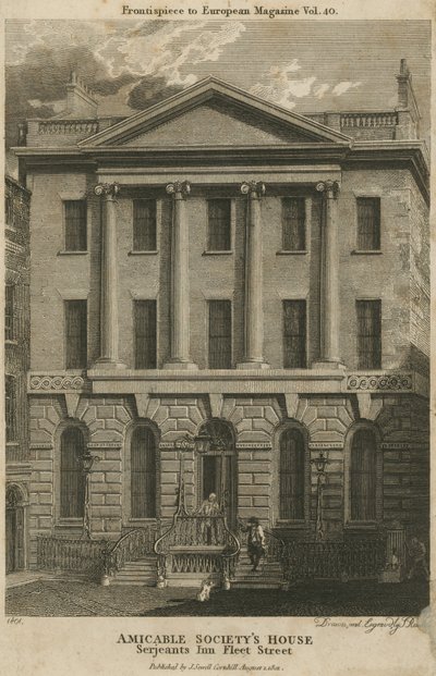 Maison de la société amicale, Serjeants Inn, Fleet Street, Londres - English School