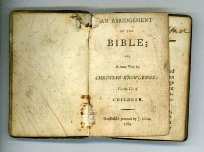 Un abrégé de la Bible - English School