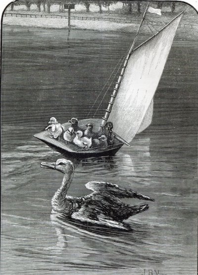 Une Mère Anxieuse, un incident vu et dessiné au Round Pond, Kensington, de 