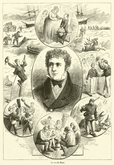 Un héros arctique (gravure) - English School