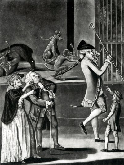 Une exposition de bêtes sauvages ou le Macaroni en détresse - English School