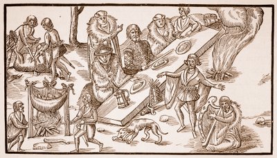 Un banquet irlandais, 1581 - English School