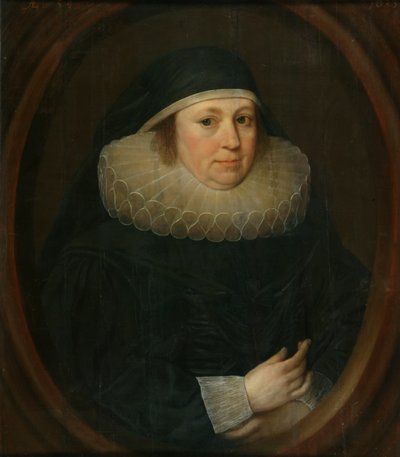 Une vieille dame en collerette - English School