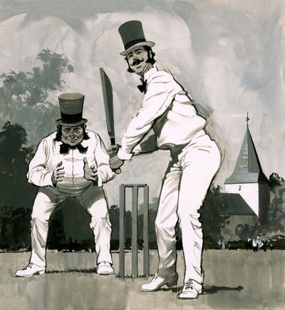Un joueur de cricket victorien - English School