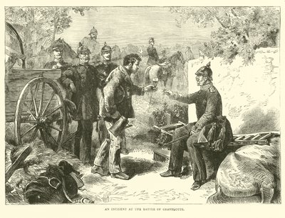 Un incident à la bataille de Gravelotte, août 1870 - English School