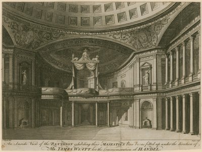 Vue intérieure du Panthéon, Oxford Street, Londres - English School