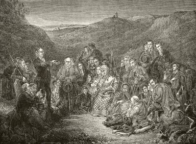 Réunion en plein air des Covenanters écossais, tirée de 