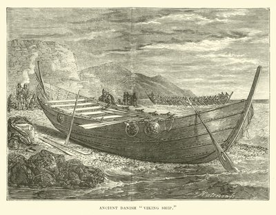 Ancien navire viking danois - English School