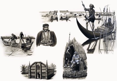Peuples anciens du monde : Hommes des îles faites maison - English School