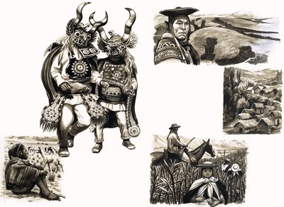Peuples anciens du monde : Hommes tragiques des montagnes - English School