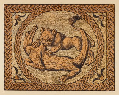Rome antique : Lion et Crocodile - English School