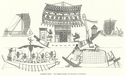 Navires anciens, fac-similé d