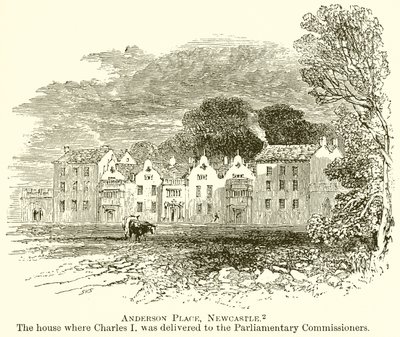 Anderson Place, Newcastle. La maison où Charles Ier a été livré aux commissaires parlementaires - English School
