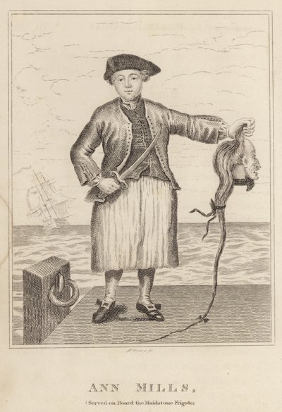 Ann Mills, servie à bord de la frégate Maidstone - English School