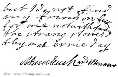 Anne, Duchesse de Buccleugh et Monmouth - English School