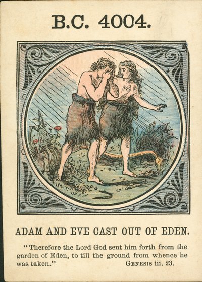 Anno Mundi : BC 4004, Adam et Eve chassés de l