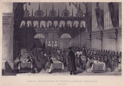 Examen annuel au Trinity College, Cambridge, mai 1842 - English School