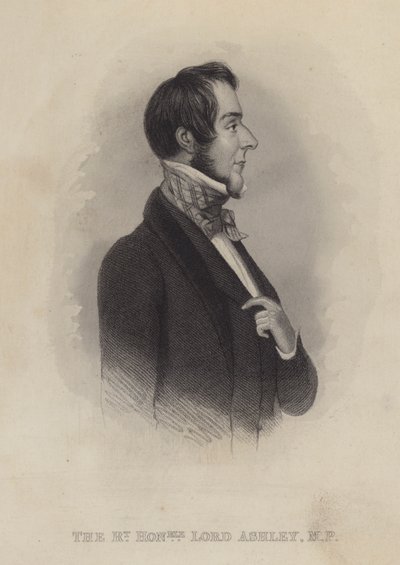 Anthony Ashley-Cooper, Lord Ashley, homme politique anglais, réformateur social et philanthrope - English School