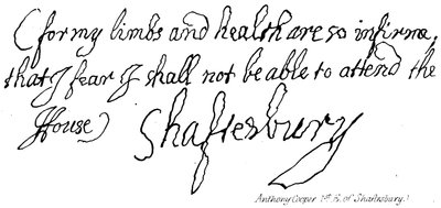 Anthony Cooper, 1er comte de Shaftesbury - English School