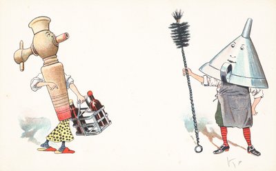 Ustensiles de cuisine anthropomorphes - English School