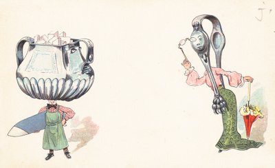 Ustensiles de cuisine anthropomorphes - English School