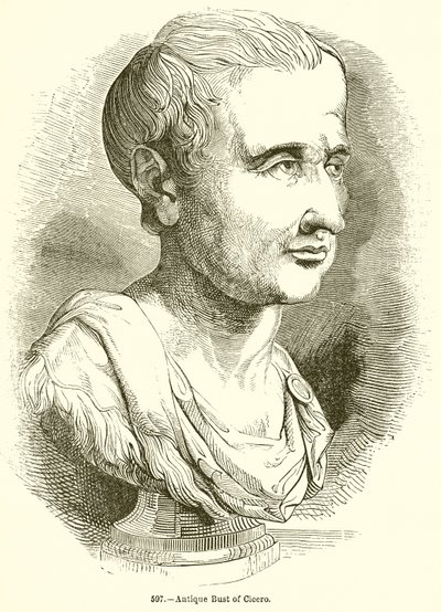 Buste antique de Cicéron - English School