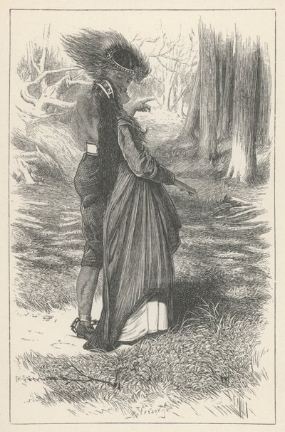 Aphra Behn, Oroonoko et Imoinde (gravure) - English School