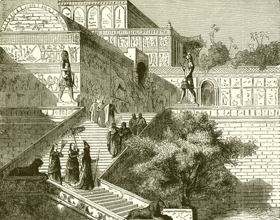 Approche du palais de Ninive - English School