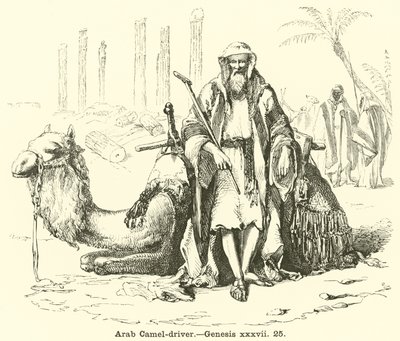 Conducteur de chameaux arabe, Genèse, xxxvii, 25 - English School