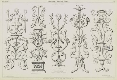 Pilastres arabesques du tombeau du Pape Jules II par Michel-Ange dans l