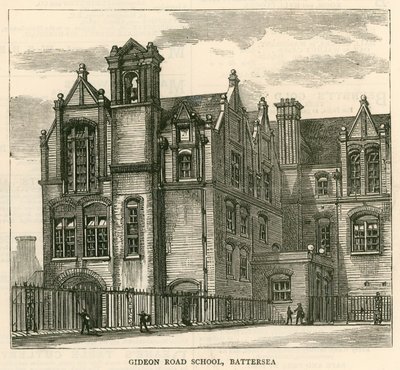 Architecture du London School Board : Gideon Road School, Battersea, Londres - English School