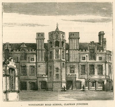 Architecture du London School Board : Winstanley Road School, Clapham Junction, Londres - English School