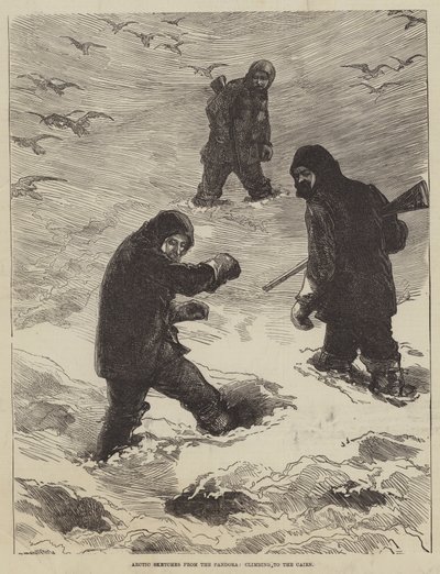 Esquisses arctiques du Pandora, escalade vers le Cairn - English School