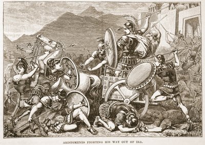 Aristomène se frayant un chemin hors d