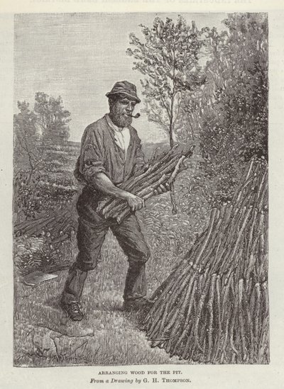 Disposition du bois pour la fosse - English School