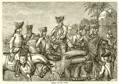 Arrestation de Lord Pigot (1776) - English School