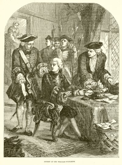 Arrestation de Sir William Wyndham - English School