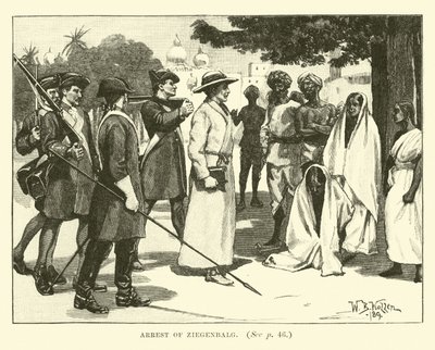 Arrestation de Ziegenbalg - English School