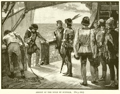 Arrestation du Duc de Suffolk - English School